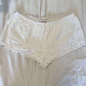 Princess Polly White Lace Trim Panties